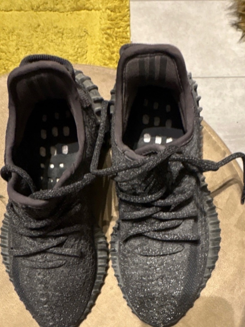 adidas Black Sparkle Knit Sneakers